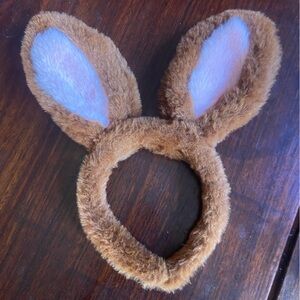 Plush bunny ears and Mickey mouse ears  . 2 total